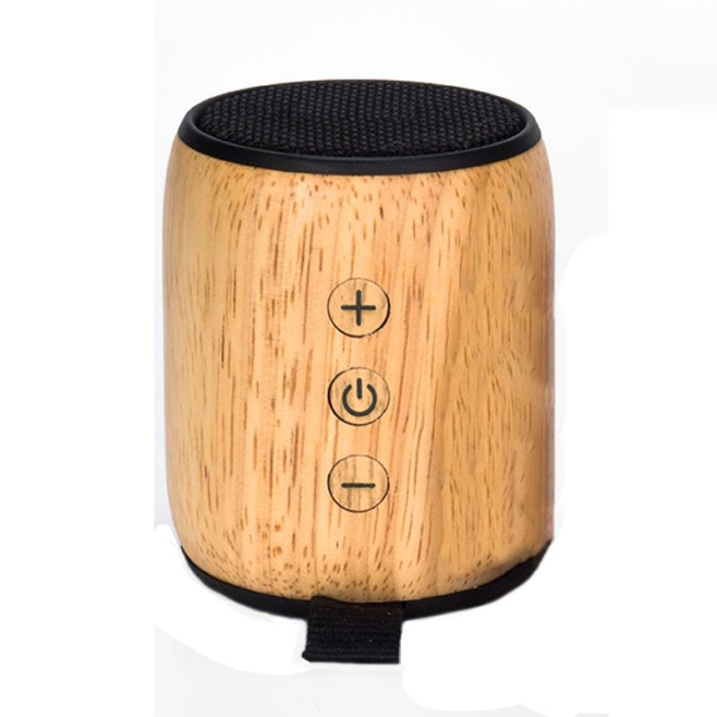 Mini Enceinte Bluetooth Bois Oak Avec Carte TF Et AUX 3.5mm Son Puissant Autonomie 4.5h Design Élégant - www.yonis-shop.com