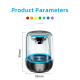 Enceinte Bluetooth LED Lumineuse TWS Stéréo 6D Son Surround HIFI Autonomie Longue Durée Compacte et Portable - www.yonis-shop...