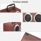 Enceinte Bluetooth Bois Stéréo Dual Horn Portable Avec Support Téléphone Autonomie 8h AUX TF - www.yonis-shop.com