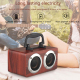 Enceinte Bluetooth Bois Stéréo Dual Horn Portable Avec Support Téléphone Autonomie 8h AUX TF - www.yonis-shop.com