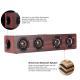 Enceinte Bluetooth Bois Super Bass 12W Quatre Haut-Parleurs Autonomie 8h Support Carte TF et Appel Mains Libres - www.yonis-s...