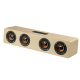 Enceinte Bluetooth Bois Super Bass 12W Quatre Haut-Parleurs Autonomie 8h Support Carte TF et Appel Mains Libres - www.yonis-s...
