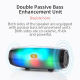 Enceinte Bluetooth Portable 5W Avec Lumière LED Effet Danse Son Stéréo Subwoofer AUX USB FM Mp3 Autonomie 3H - www.yonis-shop...