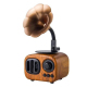 Enceinte Bluetooth Rétro Bois Portable Haut-Parleur Sans Fil Basses Puissantes Système Son Extérieur Radio FM Support Carte T...