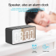 Enceinte Bluetooth Multifonction Avec Horloge LED Réveil Double Et Appels HD - www.yonis-shop.com