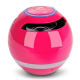 Enceinte Bluetooth Portable Avec Lumière LED Mini Haut-Parleur Sans Fil Son Puissant Support TF Rose