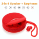 Mini Enceinte Bluetooth 2 En 1 Avec Casque Sans Fil Haut-Parleur Magique Mains Libres Radio FM Support Téléphone Aux MP3 TWS ...