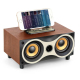 Enceinte Bluetooth Bois Portable Subwoofer Stéréo Radio FM Haut-Parleur Sans Fil Autonomie 2000mAh MP3 AUX TF