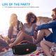 Enceinte Bluetooth Portable Rouge Noir Son Stéréo Puissant et Batterie Longue Durée avec Radio FM et Slot TF - www.yonis-shop...