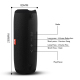 Enceinte Bluetooth Portable Rouge Noir Son Stéréo Puissant et Batterie Longue Durée avec Radio FM et Slot TF - www.yonis-shop...