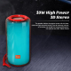 Mini Enceinte Bluetooth Portable 10W TWS LED Lumineuse Autonomie 2H Radio FM Mains-Libres MP3 Aux USB - www.yonis-shop.com