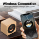 Mini Enceinte Bluetooth Bois Mega Bass Portable Sans Fil Autonomie 8h Version 5.0 Speaker Puissant - www.yonis-shop.com