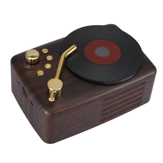 Enceinte Bluetooth Rétro Haute Sensibilité FM Autonomie Longue Durée 5-8h Son Puissant 2x5W - www.yonis-shop.com