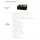 Enceinte Bluetooth Rétro Haute Sensibilité FM Autonomie Longue Durée 5-8h Son Puissant 2x5W - www.yonis-shop.com