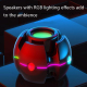 Mini Enceinte Bluetooth Effet Lumière RGB Avec Audio 3D et Autonomie 4h - www.yonis-shop.com