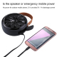 Enceinte Bluetooth Stéréo Pour Smartphone Avec Lampe Torche Batterie Externe Appels Mains Libres Et Carte TF - www.yonis-shop...