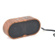 Mini Enceinte Bluetooth Retro Bois Fonction Radio FM et Carte TF Son Haute Fidélité
