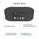 Mini Enceinte Bluetooth Retro Bois Fonction Radio FM et Carte TF Son Haute Fidélité - www.yonis-shop.com