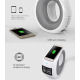 Enceinte Bluetooth Multifonction Avec Chargeur Sans Fil Qi et Réveil LED Compatible iPhone et Android - www.yonis-shop.com