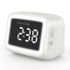 Mini Enceinte Bluetooth HD Avec Miroir LED Alarme Double Température en Temps Réel Lecture Carte TF 32GB AUX Mains-Libres