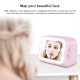 Mini Enceinte Bluetooth HD Avec Miroir LED Alarme Double Température en Temps Réel Lecture Carte TF 32GB AUX Mains-Libres - w...