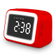 Mini Enceinte Bluetooth HD Avec Miroir LED Alarme Double Température en Temps Réel Lecture Carte TF 32GB AUX Mains-Libres - w...