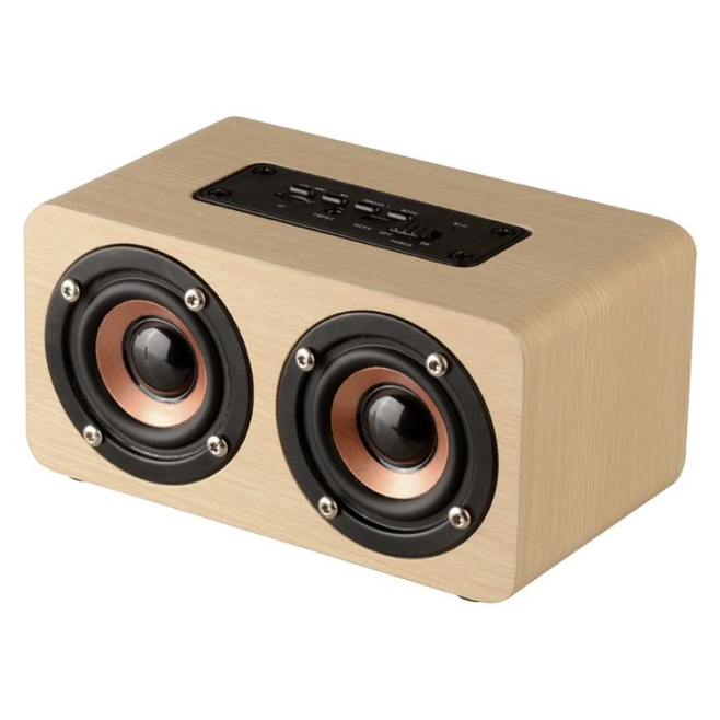 Mini Enceinte Bluetooth Bois Haute Fidélité Basses Profondes Autonomie 6h Puissance 10W - www.yonis-shop.com