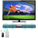 Barre De Son Bluetooth 2.1 Pour TV Portable Avec 4 Haut-Parleurs Radio FM Et Entrées USB TF AUX