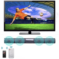 Barre De Son Bluetooth 2.1 Pour TV Portable Avec 4 Haut-Parleurs Radio FM Et Entrées USB TF AUX
