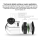 Mini Enceinte Bluetooth 3D Stéréo Magnétique Sans Fil HiFi Transparente Avec Sac De Rangement Autonomie 8h - www.yonis-shop.com
