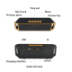 Enceinte Bluetooth Portable Multifonction Lecteur Carte TF Radio FM Mains Libres Son Stéréo Autonomie 8h - www.yonis-shop.com