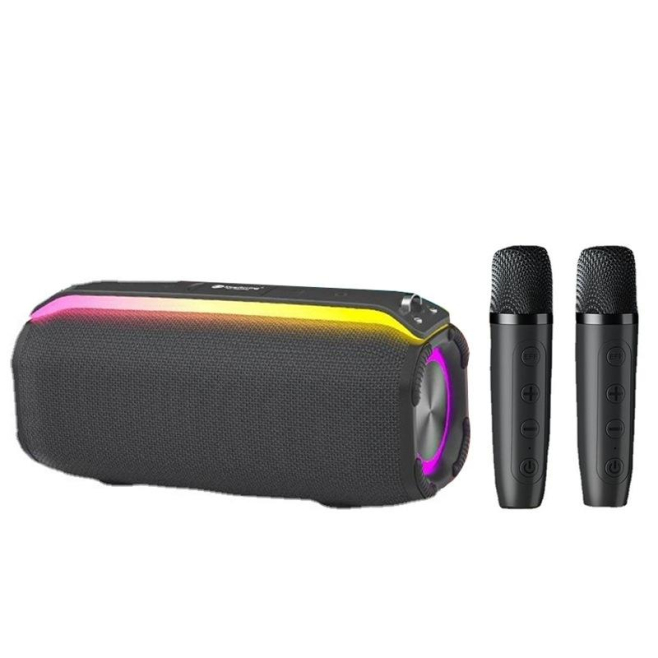 Enceinte Bluetooth Portable 20W TWS Dual Mic Son Haute Définition et Design Unique Pour Extérieur KTV Duet Batterie Longue Du...