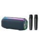 Enceinte Bluetooth Portable 20W TWS Dual Mic Son Haute Définition et Design Unique Pour Extérieur KTV Duet Batterie Longue Du...
