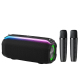 Enceinte Bluetooth Portable 20W TWS Dual Mic Son Haute Définition et Design Unique Pour Extérieur KTV Duet Batterie Longue Du...