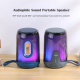 Enceinte Bluetooth Lumineuse RGB Portable Haute Puissance Son 360° TWS Autonomie Longue Durée Compatible MP3 WAV FLAC USB et ...
