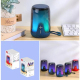 Enceinte Bluetooth Lumineuse RGB Portable Haute Puissance Son 360° TWS Autonomie Longue Durée Compatible MP3 WAV FLAC USB et ...