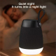Enceinte Bluetooth Tissu Sans Fil Cylindrique Etanche Subwoofer Lumière RGB Autonomie 12h Son Puissant - www.yonis-shop.com