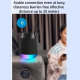 Enceinte Bluetooth Tissu Sans Fil Cylindrique Etanche Subwoofer Lumière RGB Autonomie 12h Son Puissant - www.yonis-shop.com