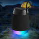 Enceinte Bluetooth Tissu Sans Fil Cylindrique Etanche Subwoofer Lumière RGB Autonomie 12h Son Puissant - www.yonis-shop.com