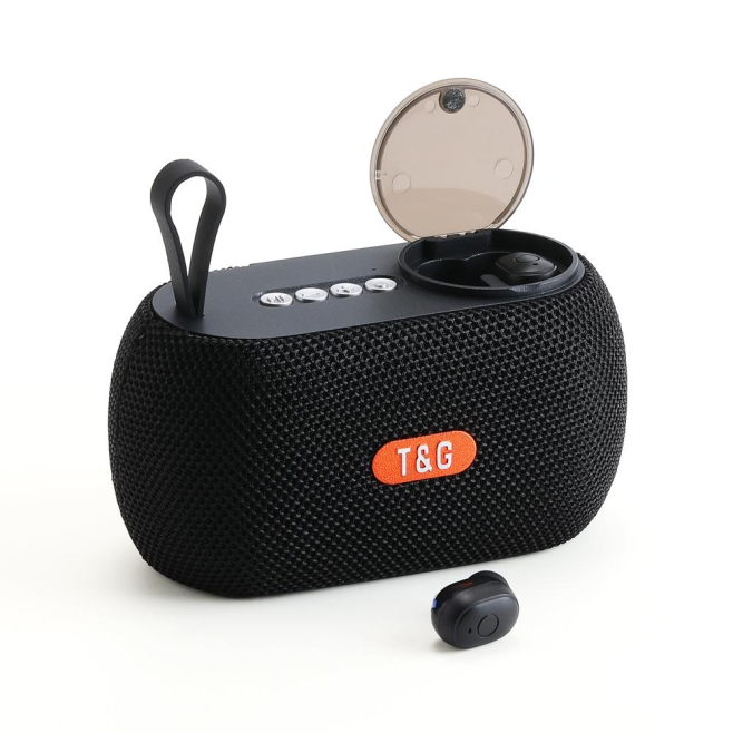 Mini Enceinte Bluetooth 2 En 1 Avec Ecouteurs Sans Fil et Son Surround 360° Écoutez en Immersion et Gérez Vos Appels - www.yo...