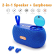 Mini Enceinte Bluetooth 2 En 1 Avec Ecouteurs Sans Fil et Son Surround 360° Écoutez en Immersion et Gérez Vos Appels - www.yo...