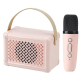 Mini Enceinte Bluetooth Style Microphone Speaker Son HiFi et Effets de Voix Karaoke Portable - www.yonis-shop.com