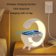 Enceinte Bluetooth Lumineuse Charge Sans Fil et Haut-Parleur 5W Autonomie 6h Modes LED Ambiance - www.yonis-shop.com