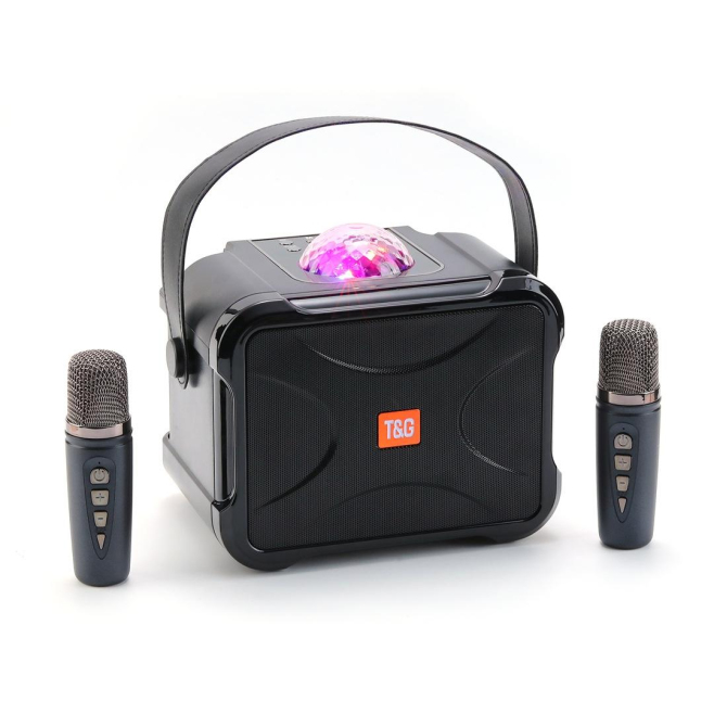 Enceinte Bluetooth Karaoke Sans Fil Avec Micros Intégrés Autonomie 3h Etanche Son Stéréo 360° - www.yonis-shop.com
