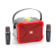 Enceinte Bluetooth Karaoke Sans Fil Avec Micros Intégrés Autonomie 3h Etanche Son Stéréo 360° - www.yonis-shop.com