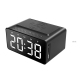 Enceinte Bluetooth Multifonction Réveil LED Chargeur Sans Fil Haut-Parleur Stéréo Puissant Autonomie 10h Design Portable