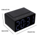 Enceinte Bluetooth Multifonction Réveil LED Chargeur Sans Fil Haut-Parleur Stéréo Puissant Autonomie 10h Design Portable - ww...