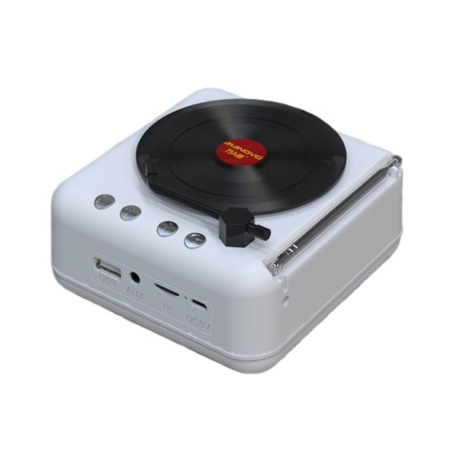 Enceinte Bluetooth Vintage Haut-Parleur Vinyle Miniature Son HIFI 10h Autonomie Multi-Connexions TWS - www.yonis-shop.com