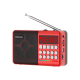 Enceinte Bluetooth Portable Rouge LED Avec Radio FM et Haut-Parleur Puissant Batterie Longue Durée Connexion Sans Fil 10m