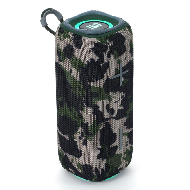 Enceinte Bluetooth Portable 3D Stéréo Avec Subwoofer Sans Fil Lumière LED Multicolore Etanche Fonction Appel Micro Anti-Bruit...